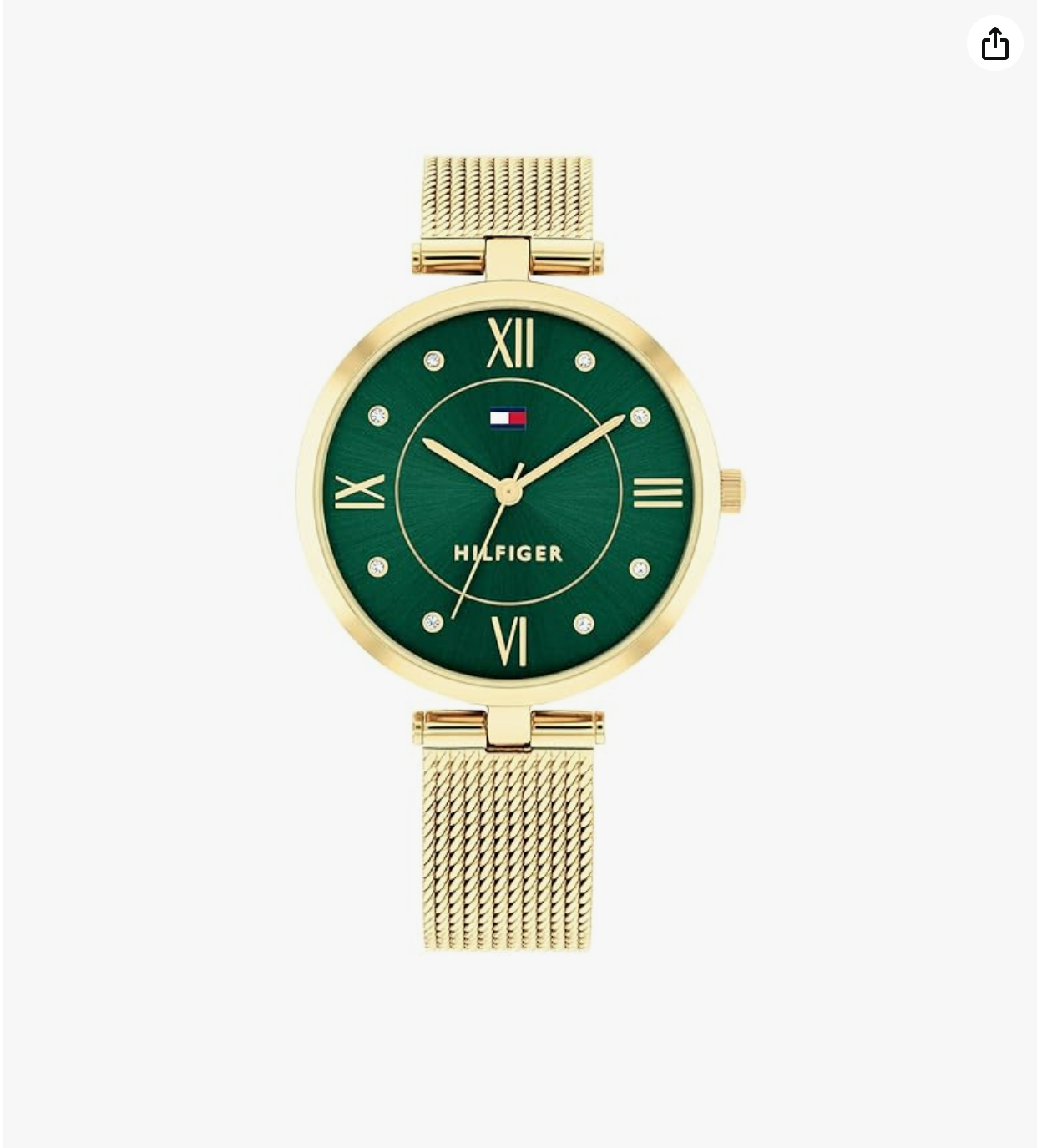 Tommy Hilfiger Women's Goldtone Crsytal Dial Bracelet Watch