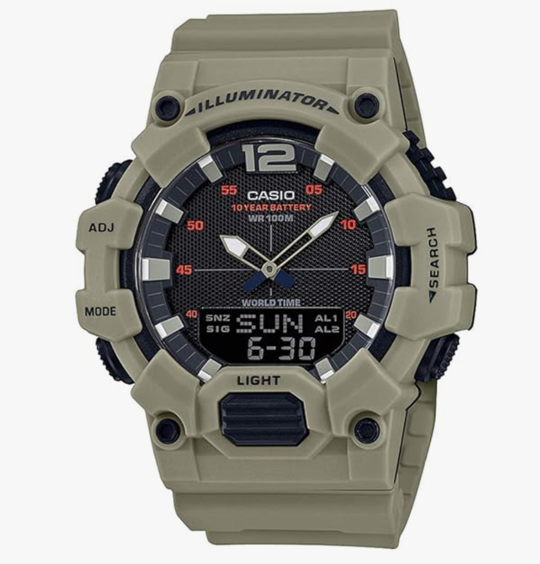 Casio Youth Series Analog-Digital Black Dial Men's Watch - HDC-700-3A3VDF