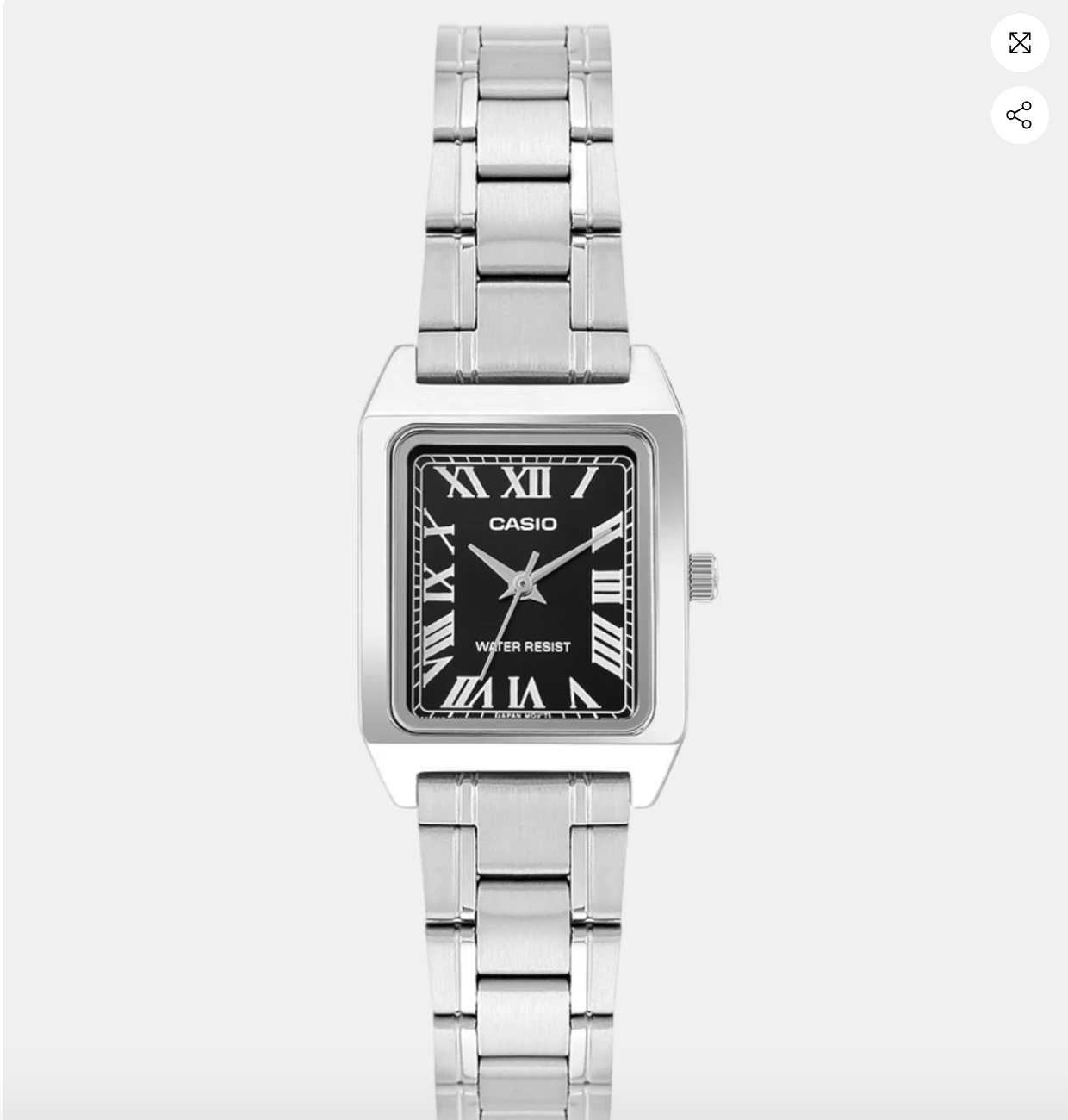 Enticer Women Quartz Black Dial Analog Stainless Steel Watch LTP-V007D-1BUDF