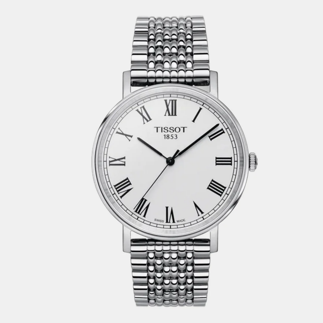 Jungfraubahn Men Quartz Silver Dial Stainless Steel Watch T1094101103310