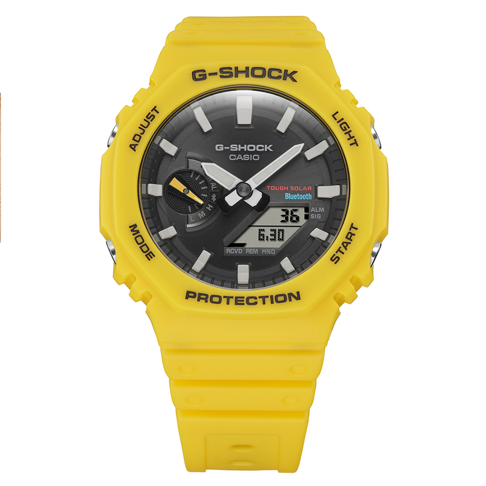 G-Shock Resin Men Black Dial Analog-Digital Ga-B2100C-9A