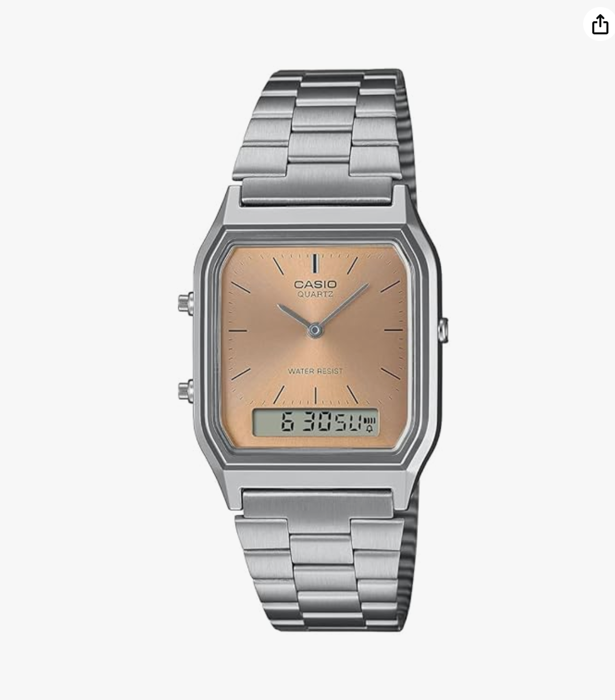 Casio Vintage AQ-230A-4AMQYDF Analog-Digital Orange Dial Unisex