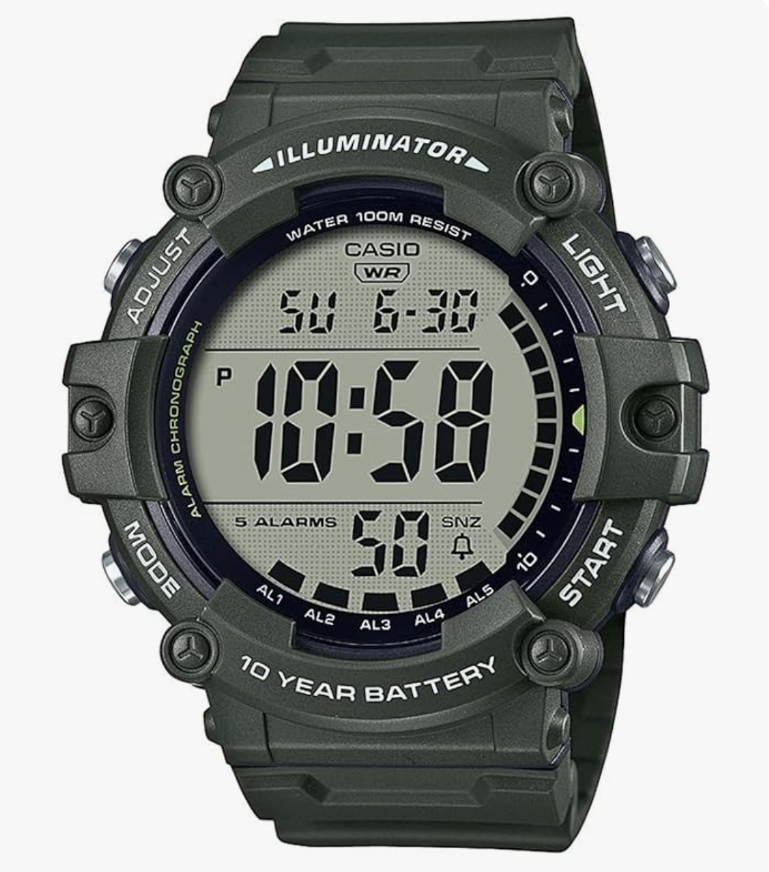 Casio Youth Digital Black Dial Men AE-1500WHX-3AVDF