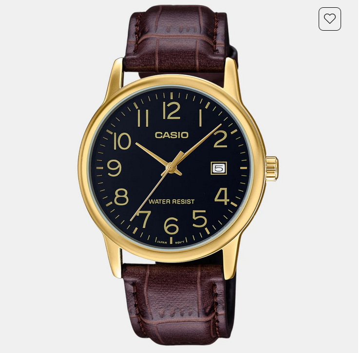 Enticer Men Quartz Black Dial Analog Leather Watch A2313