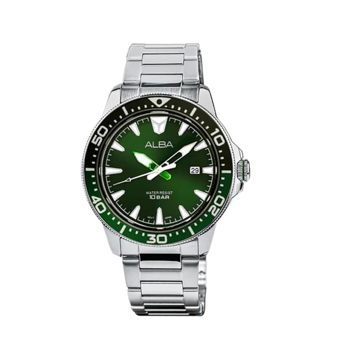 Alba Dark Green Dial Quartz Watch