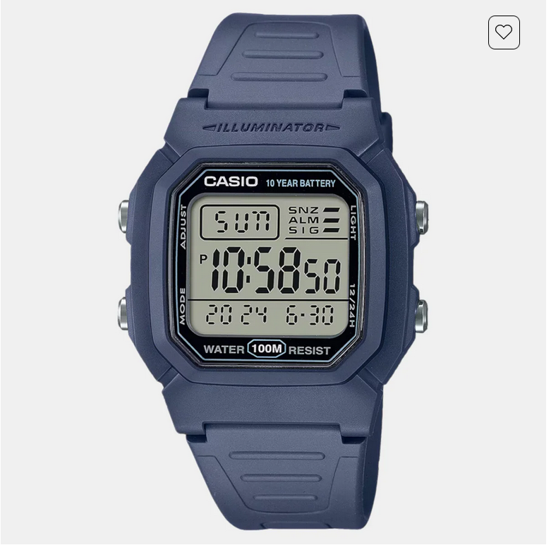 Youth Unisex Quartz Black Dial Digital Resin Watch D333