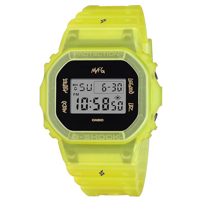G-SHOCK DWE-5600JB-1A9DR Black Digital dial Resin Band Men