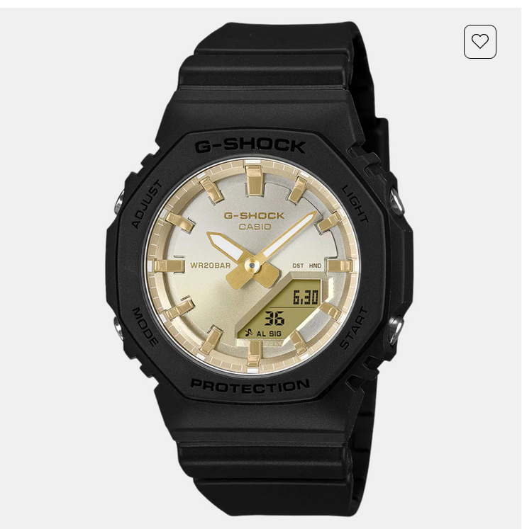 G-Shock Women Quartz Gold Dial Analog-Digital Resin Watch G1557