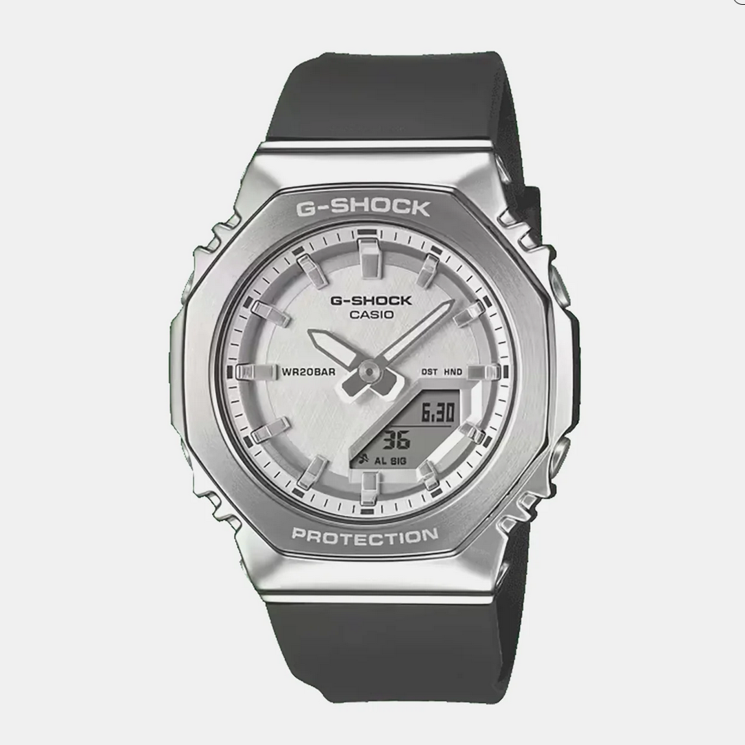 G-shock Women Quartz Silver Dial Analog-Digital Resin Watch G1782