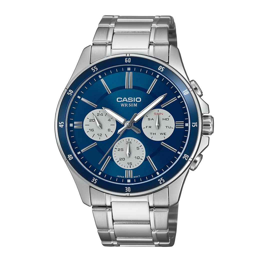 Casio Enticer Men MTP-1374D-2A3VDF Analog Blue Dial Men (A2346)
