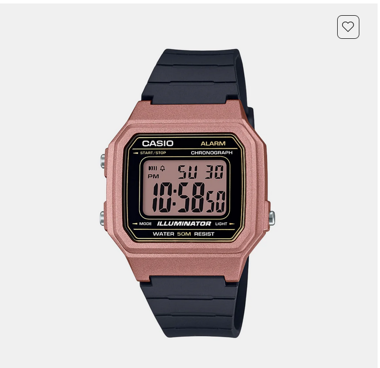 Youth Unisex Quartz Rose Gold Dial Digital Resin Watch I113