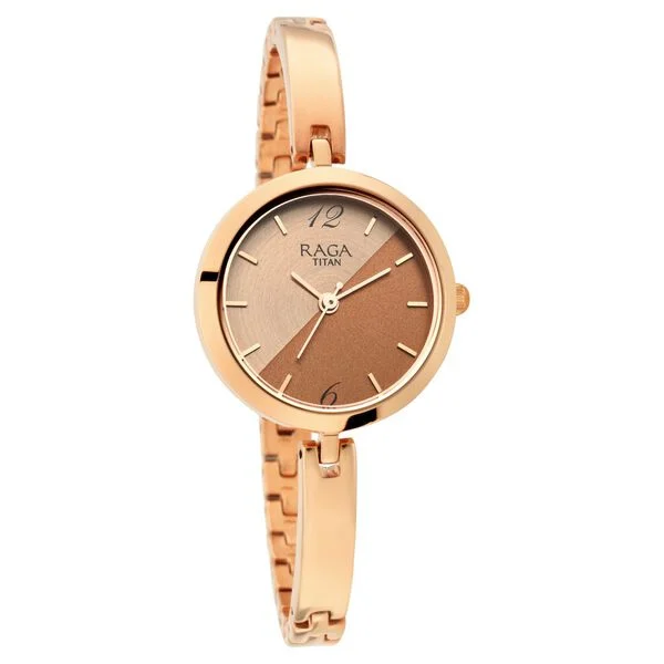 Titan Raga Viva Bicolour Dial Women Watch With Metal Strap