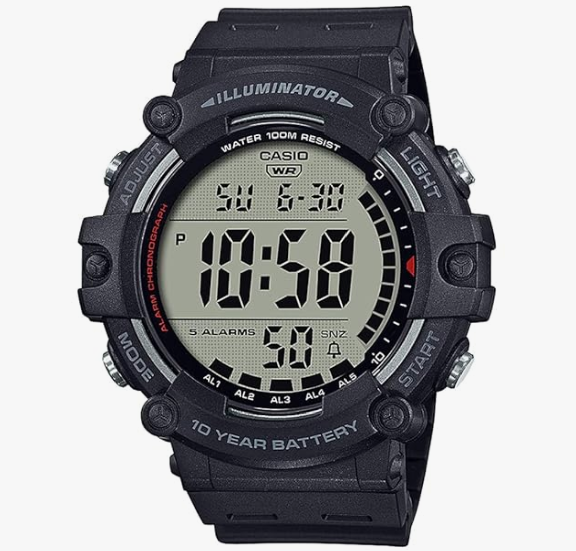 Casio Youth Series Digital Black Dial Men AE-1500WH-1AVDF