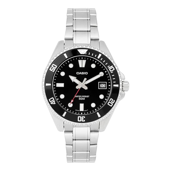 Casio Enticer Men Analog Black Dial Men MDV-10D-1A1VDF