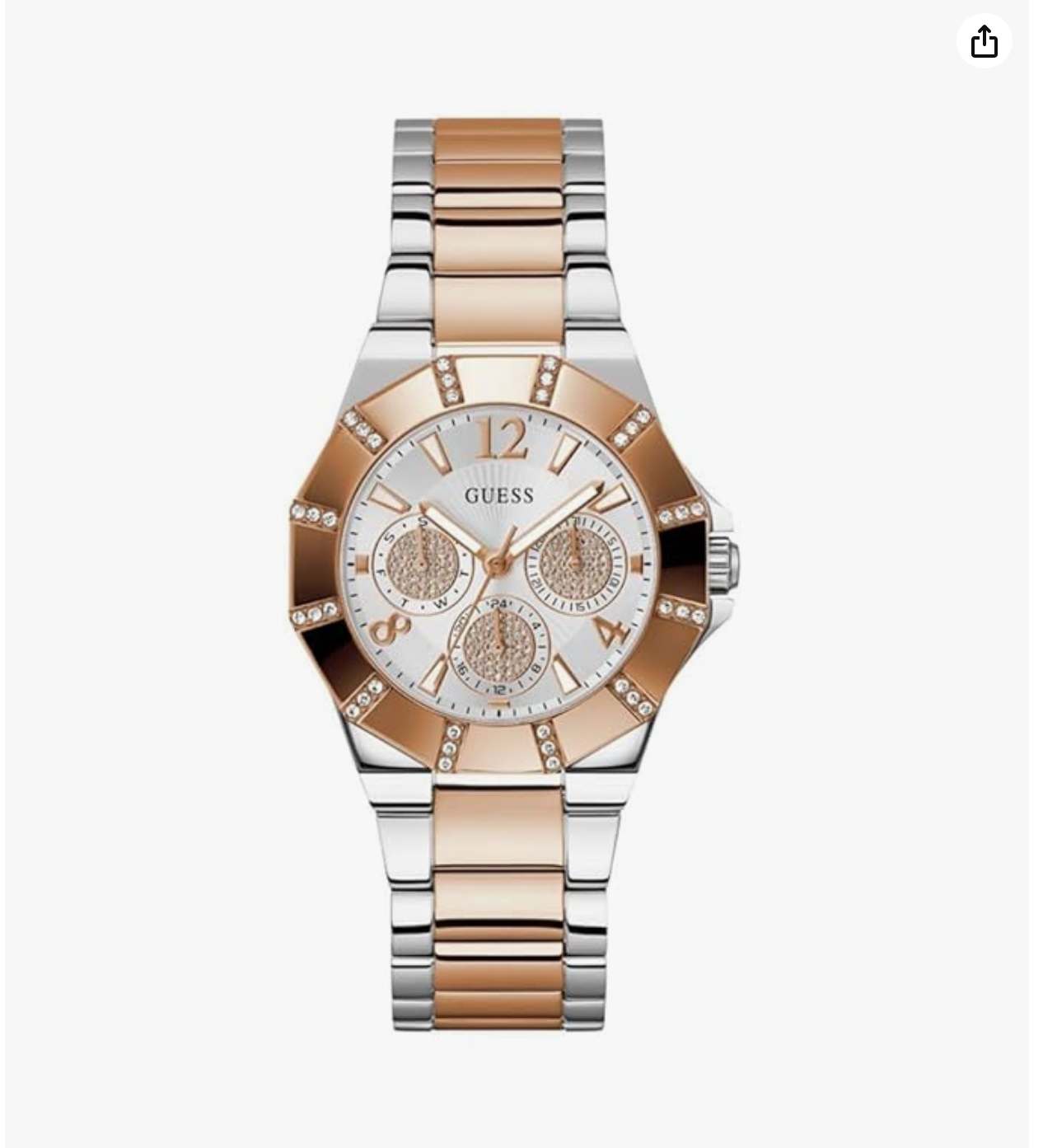 GUESS Stainless Steel Analog Silver Dial Women's Watch-Gw0616L3