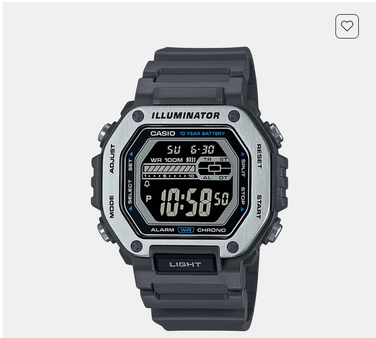 Youth Men Quartz Black Dial Digital Resin Watch D302