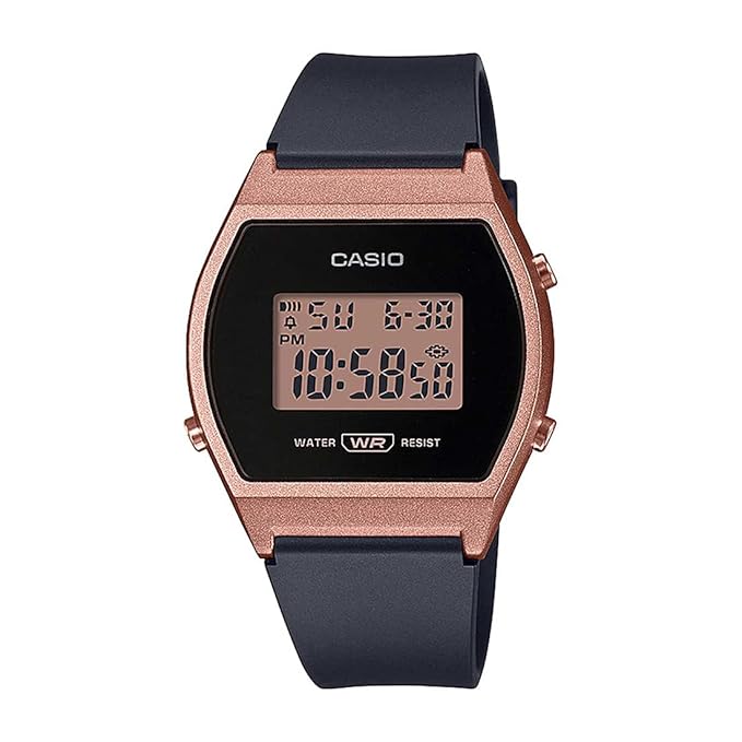 Vintage Women Quartz Beige Dial Digital Resin Watch LW-204-1A